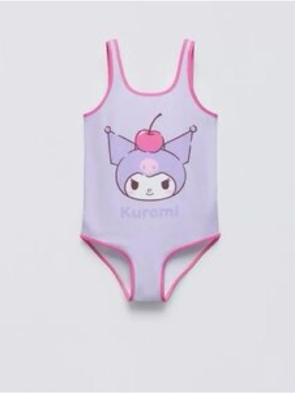 Zara Kids Lavender and Pink Kuromi One-Piece Swimsuit